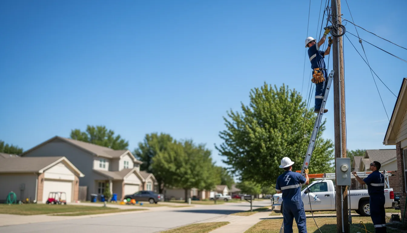 Residential electrician providing installation services in Burfordville, MO